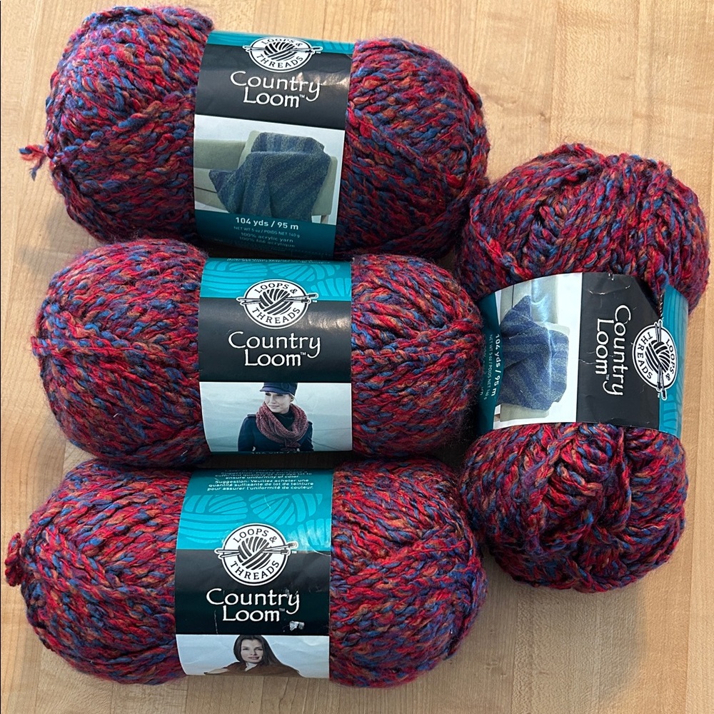 Loops & Threads Yarn Bundle x 4 Skeins